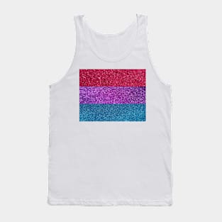 Bisexual Glitter Flag Tank Top